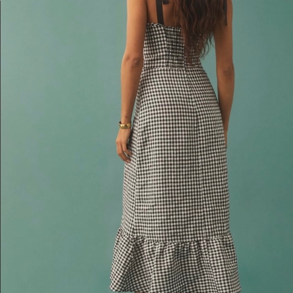 NWT Reformation Vale Linen Dress Size 0 - Picture 3 of 3